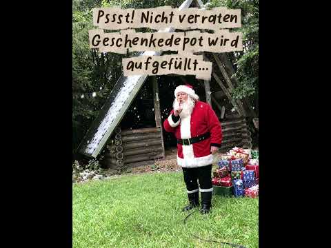 Pssst! Nicht verraten. Weihnachtsmann am Rosenbühl entdeckt