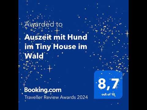 Traveller Review Award für das Tiny House im Wald 🏆@bookingcom #travellerreviewawards2024