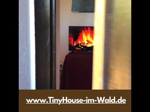 Roomtour Tiny House im Wald - Wohnbereich #ferienhausmithund