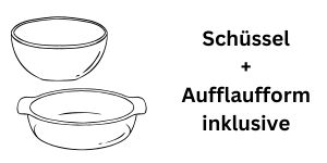 auflaufform, schuessel, inklusive ferienhaus