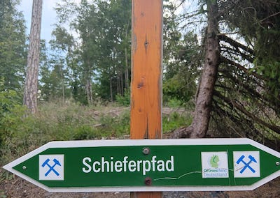 schieferpfad, schieferpark lehesten, ausflugstipp vom tiny house im wald in tanna