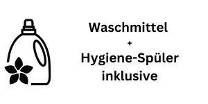 icon, ausstattung, waschmittel, hygienespueler, hygienespuelmittel, inklusive