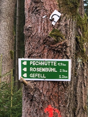 pechhütte tanna wegweiser