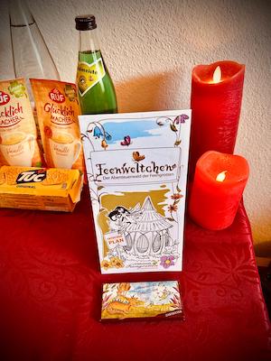 flyer feenweltchen und Schokolade für Tiny House Gäste