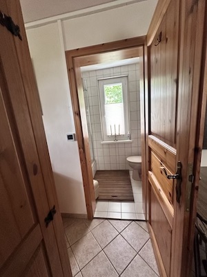 eingang badezimmer, blick in badezimmer