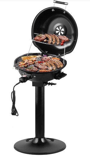 elektrogrill cusimax, 1600 Watt, standgrill, elektrischer barbecue-grill, 1600W