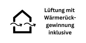 ausstattung, icon, lüftung mit wärmerückgewinnung