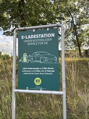 e-ladestation, kostenlos, denns biomarkt in töpen